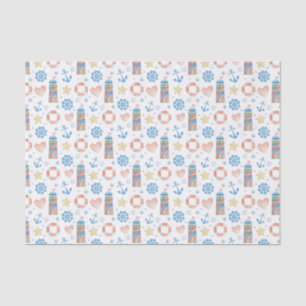 Watercolor Nautical Lighthouse Tissue Paper