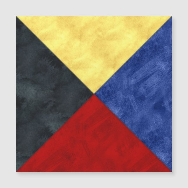 Watercolor Nautical Signal Maritime Flag (Front)