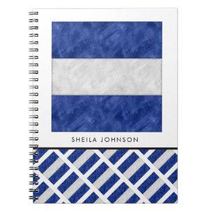 Watercolor Nautical Signal Maritime Flag Notebook