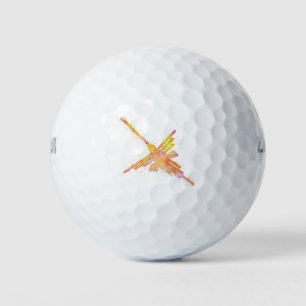 Watercolor Nazca Hummingbird Golf Balls