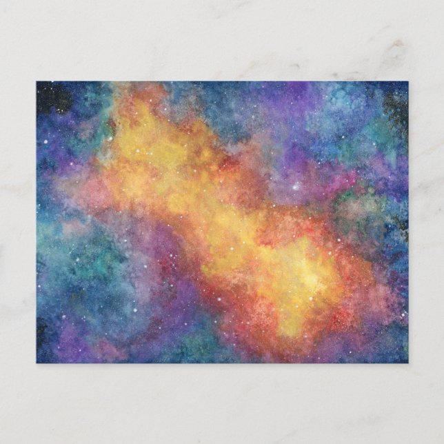 Watercolor Nebula Postcard (Front)