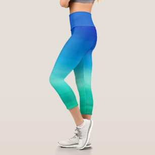 Neon blue leggings sales