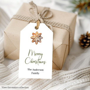 Watercolor Neutral Cozy Rustic Earthy Holiday Gift Tags