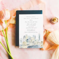 Watercolor New York City Skyline Bridal Shower