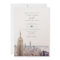 Watercolor New York City Skyline Painting Wedding