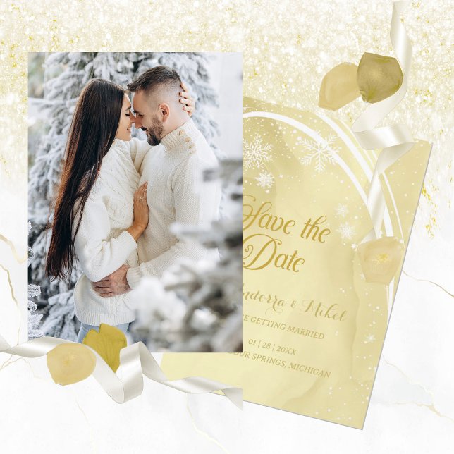 Watercolor Noelle  Save The Date Card (Creator Uploaded)