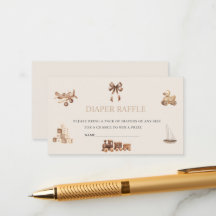 Watercolor Nursery beige toys baby shower diaper