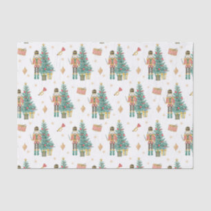 Watercolor Nutcracker and Christmas Tree   Tissue Paper