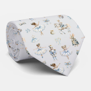 Watercolor Nutcracker Ballet Pattern Tie