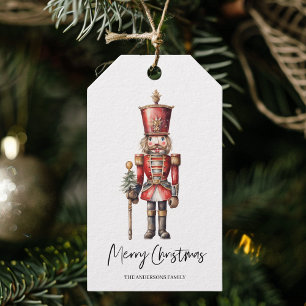 Watercolor Nutcracker Christmas Gift Gift Tags