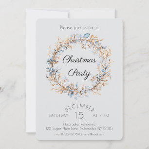 Watercolor Nutcracker Christmas Party Invitation