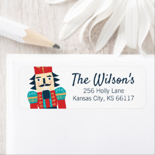 Watercolor Nutcracker Return Address Label