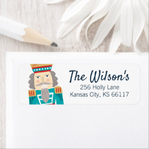 Watercolor Nutcracker Return Address Label