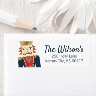 Watercolor Nutcracker Return Address Label