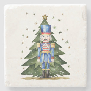 Watercolor Nutcracker Stone Coaster