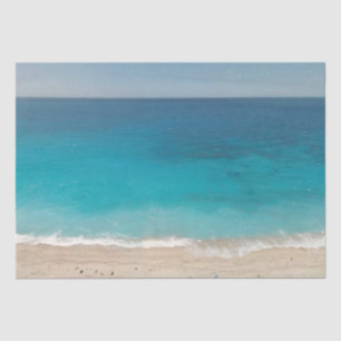 Watercolor Ocean Background Decoupage Tissue Paper