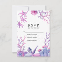 Watercolor Ocean Life Wedding