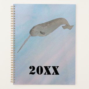 Watercolor Ocean Narwhal Planner