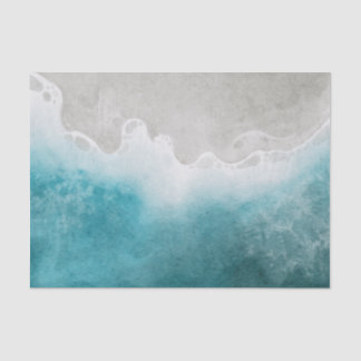 Watercolor Ocean Sea Beach Decoupage  Tissue Paper