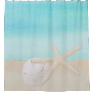 Watercolor Ocean Starfish and Sand Dollar