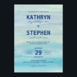 Watercolor Ocean Wedding Invitations<br><div class="desc">Matching items available. Visit our store at BERRYBERRYSWEET.COM for more options. 

 Design © Berry Berry Sweet Designs</div>