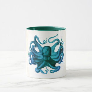 Watercolor Octopus Illustration Mug