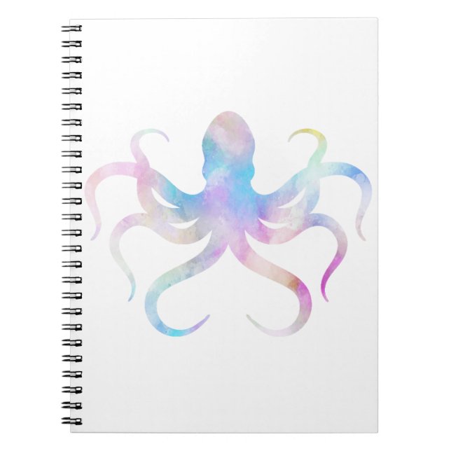 Watercolor octopus notebook (Front)