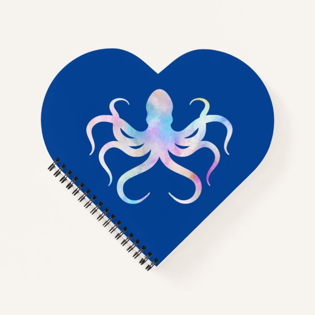 Watercolor octopus notebook (Front)