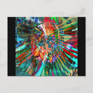 Watercolor of Rainbows Postcard