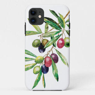Watercolor Olive Branch iPhone 11 Case