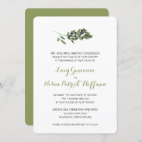 Watercolor Olive Branch | Wedding