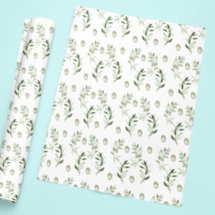 Watercolor Olive Green Gift wrapping paper