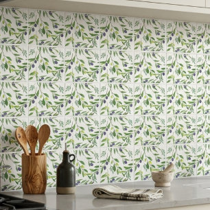 Watercolor Olive  Tile