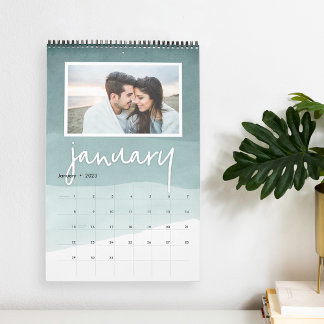 Watercolor Ombre | Photo Calendar