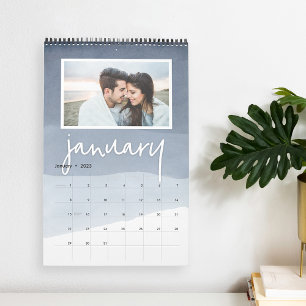 Watercolor Ombre Photo Calendar