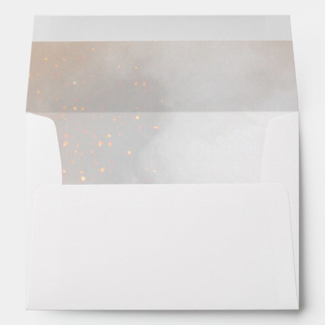 Watercolor On Cloud 9 Bridal Shower Envelope (Back (Bottom))