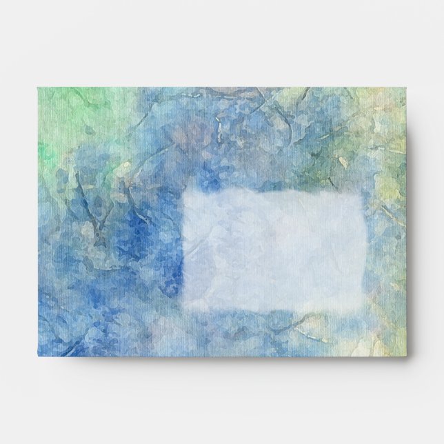 Watercolor on Rice Paper Envelope (Front)