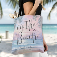 Watercolor On The Beach Wedding