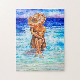 Watercolor - On The Shore Jigsaw Puzzle