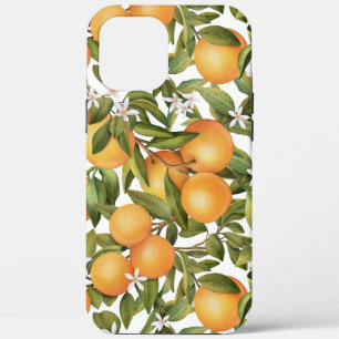 Watercolor Orange Fruit and Orange Blossom  iPhone 12 Pro Max Case
