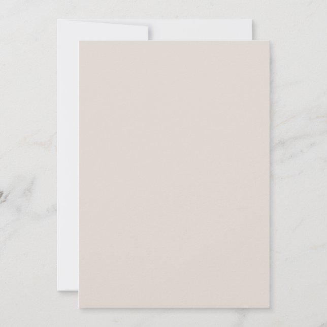 Watercolor Orange Rose Wedding Invitation Template (Back)