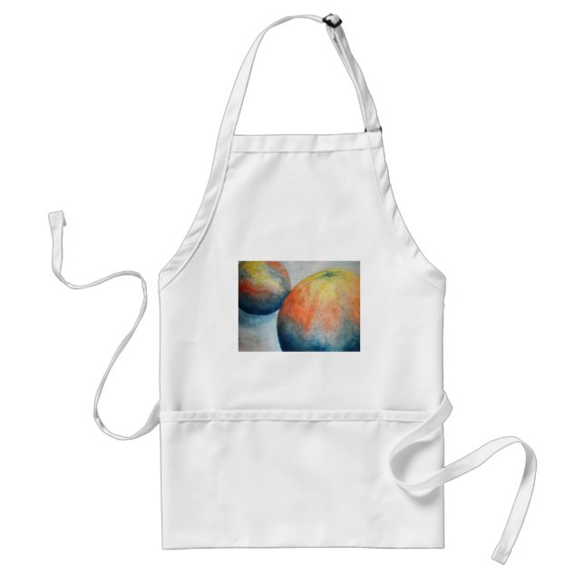 watercolor oranges standard apron (Front)