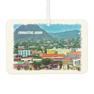 Watercolor Oranjestad, Aruba Air Freshener