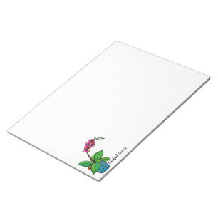 Watercolor Orchid Plant In Beautiful Pot Notepad