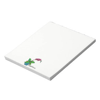 Watercolor Orchid Plant In Beautiful Pot Notepad