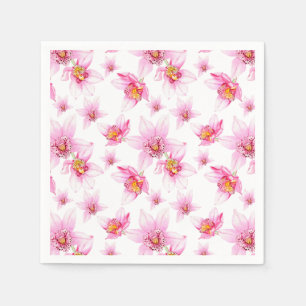 Watercolor Orchids Design 15   Napkin