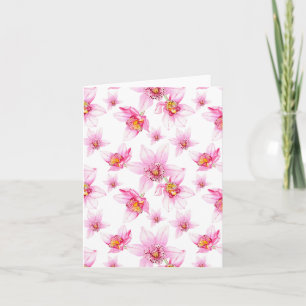 Watercolor Orchids Design 15 Note Card