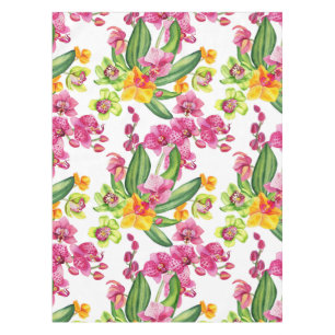 Watercolor Orchids Design 18  Tablecloth