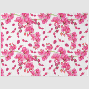 Watercolor Orchids Design 24 Tissue Paper