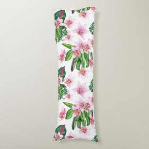 Watercolor Orchids Design 30   Body Pillow